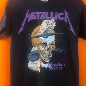 Vintage METALLICA 1988 Damaged Justice Shirt Small